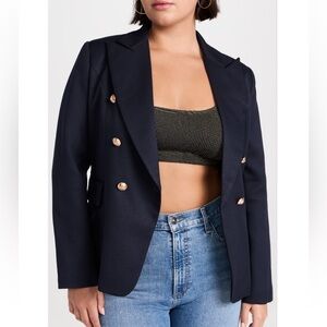 NWOT Lioness Palermo Navy Blue Double Breasted Blazer Jacket Lined Size XXXL